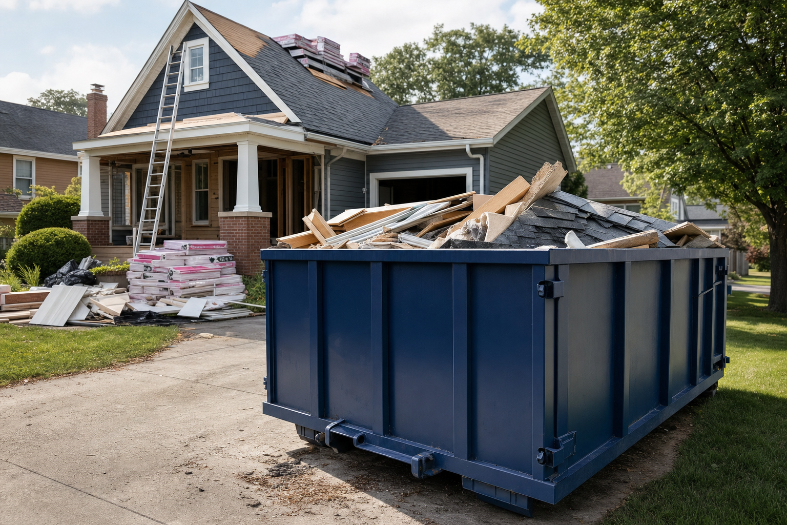 Local dumpster rental information and service options in Akron OH