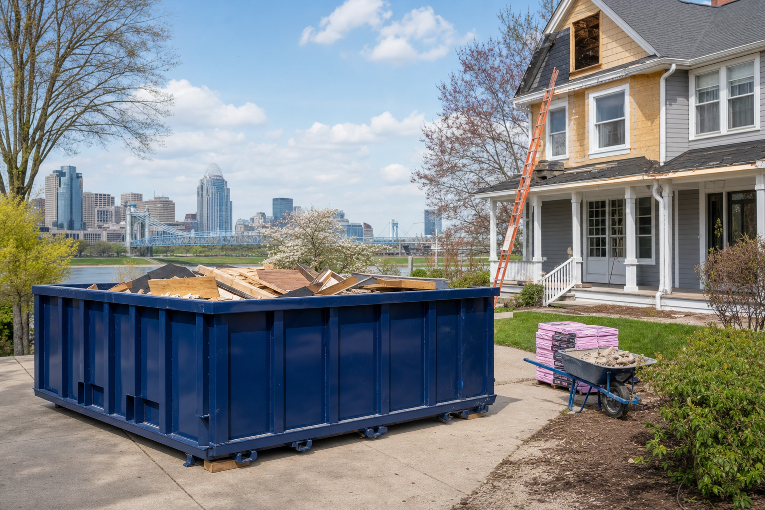 Local dumpster rental information and service options in Cincinnati OH