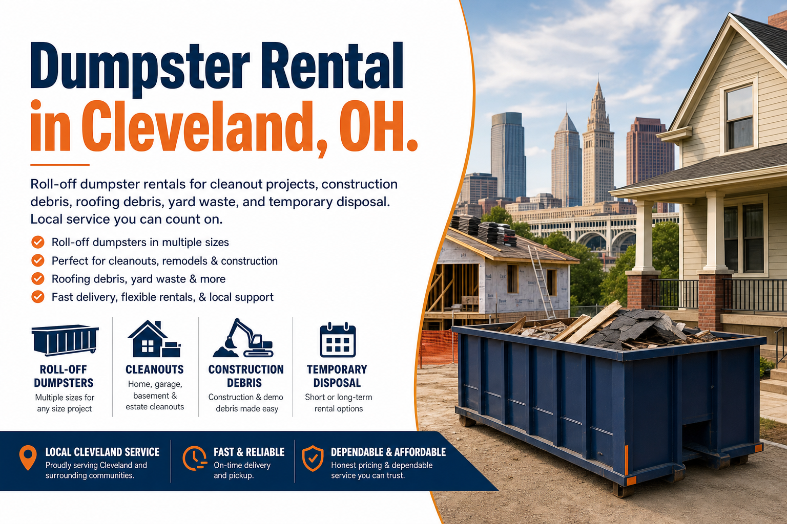 Dumpster Rental in Cleveland OH from Dumpster Service Co.