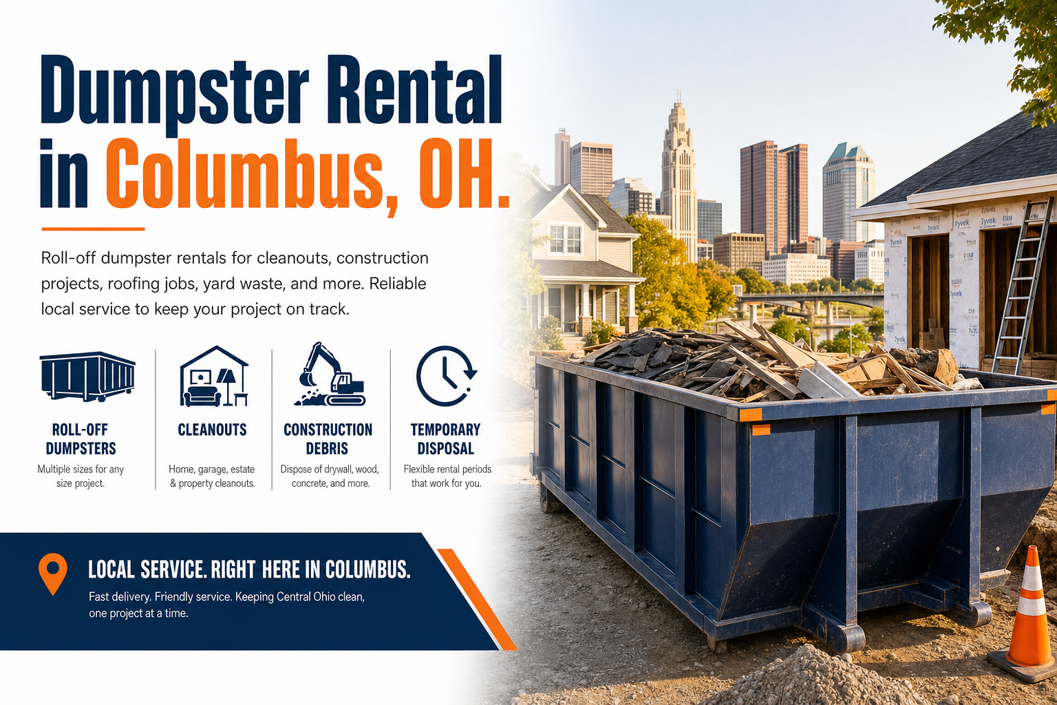Dumpster Rental in Columbus OH from Dumpster Service Co.