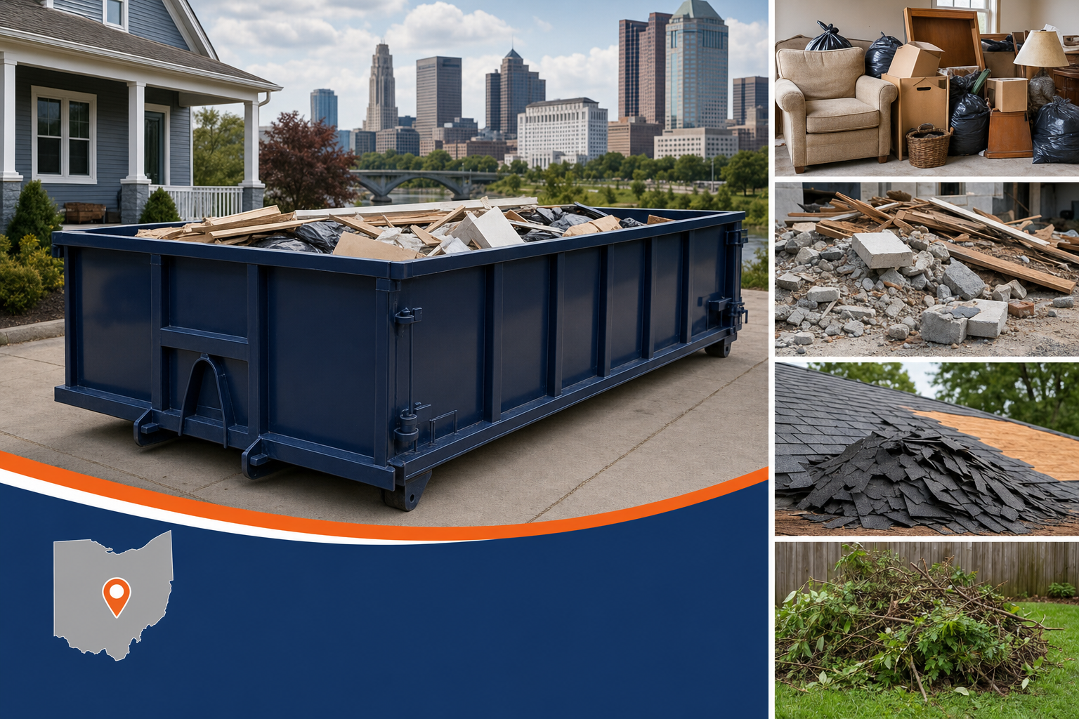 Dumpster Rental referral service support in Columbus OH