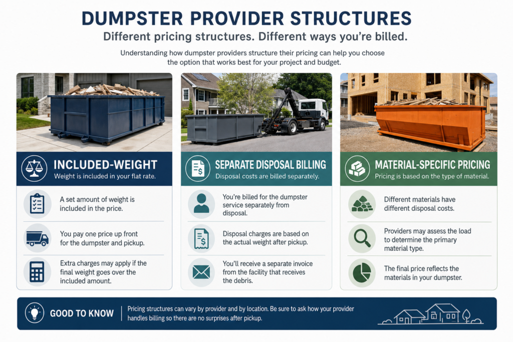 Dumpsterserviceco Dumpster Rental Cost Guide Weight