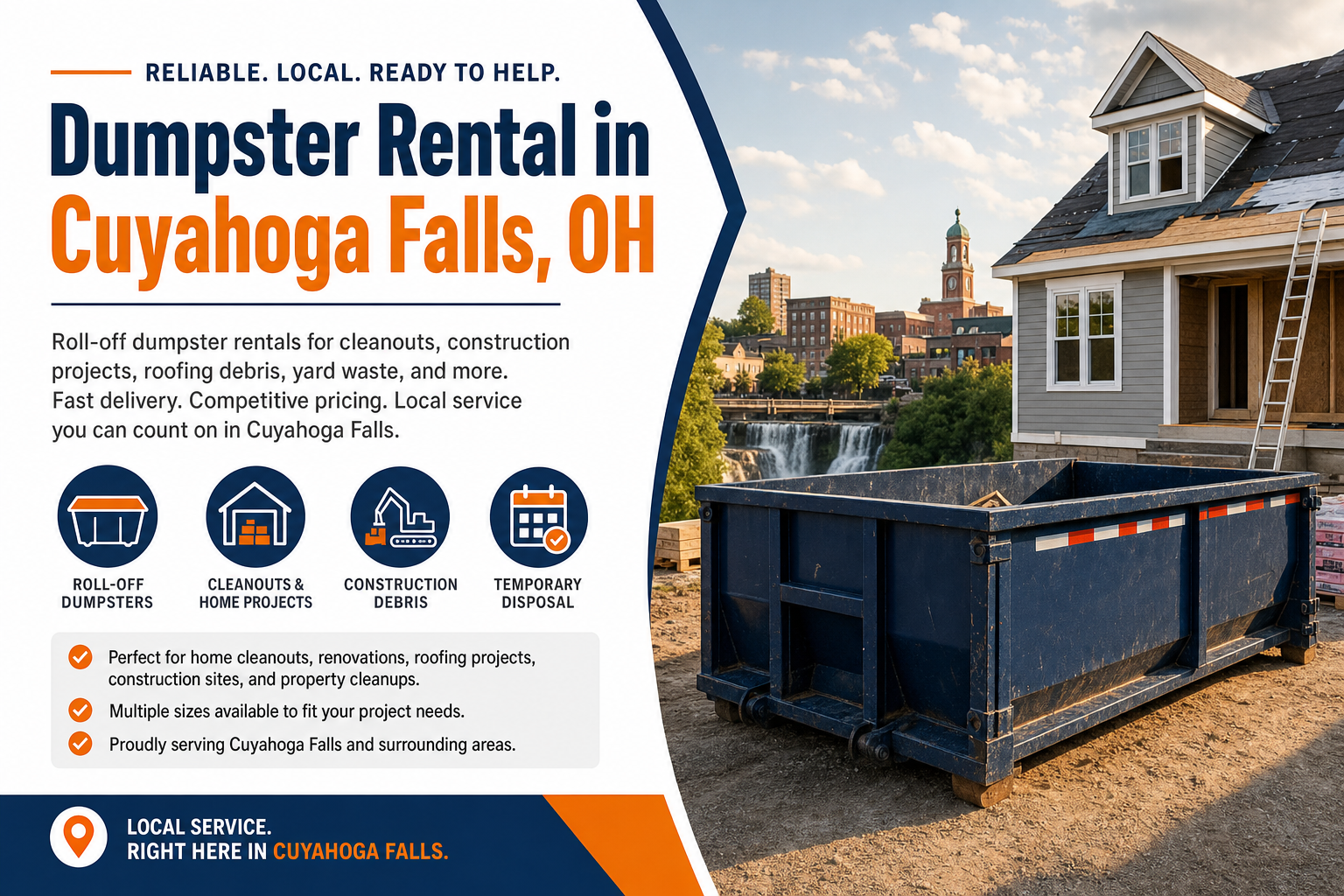 Dumpster Rental in Cuyahoga Falls OH from Dumpster Service Co.