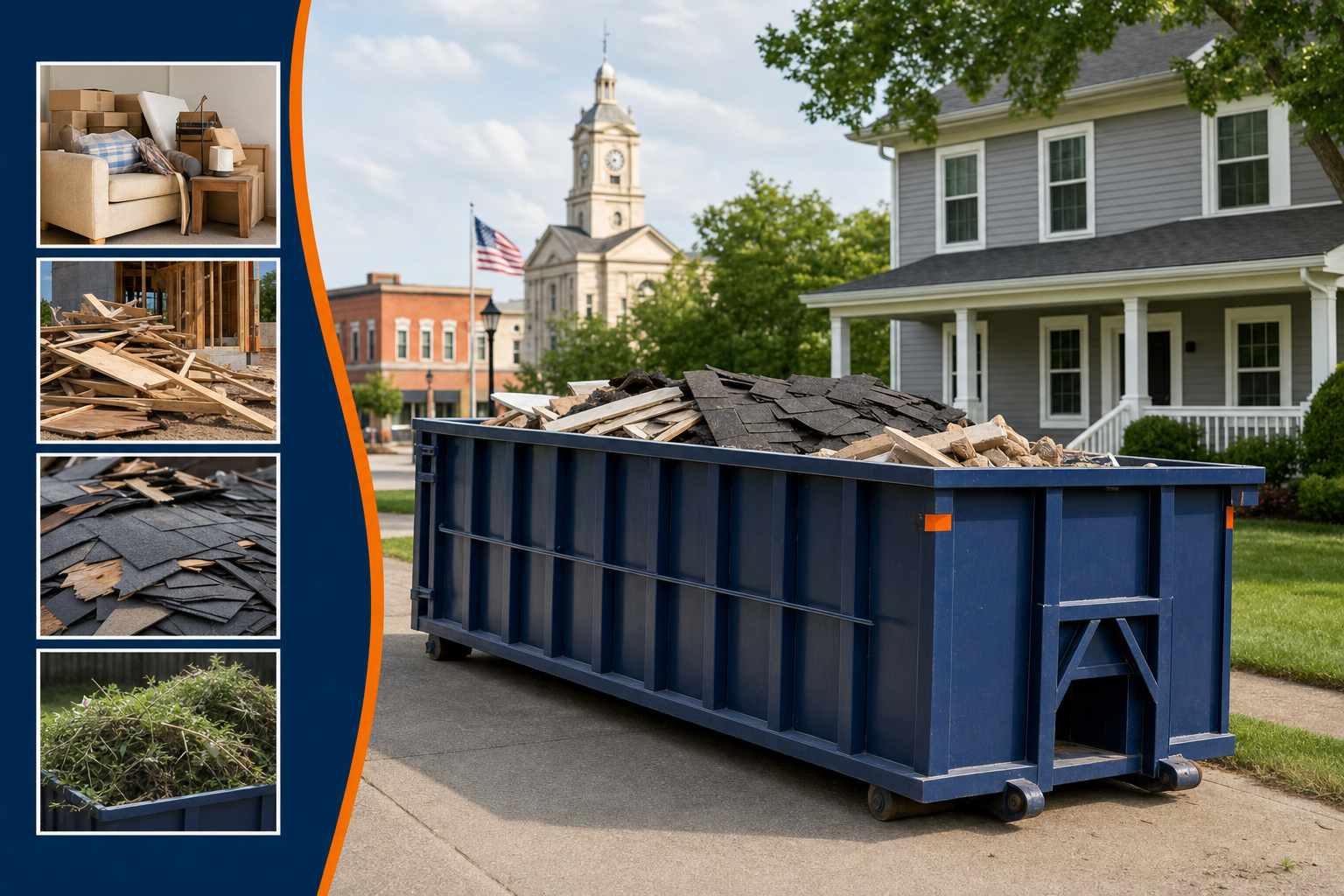 Dumpster Rental referral service support in Delaware OH