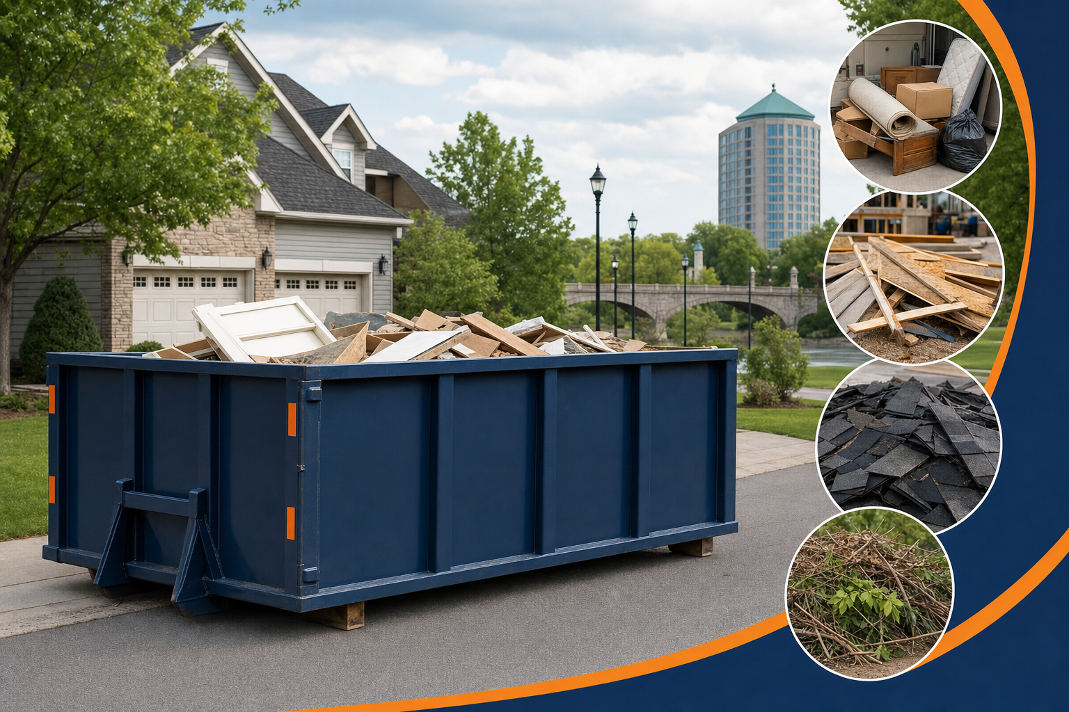 Dumpster Rental referral service support in Dublin OH