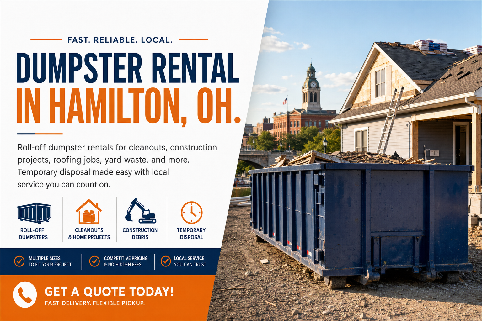 Dumpster Rental in Hamilton OH from Dumpster Service Co.