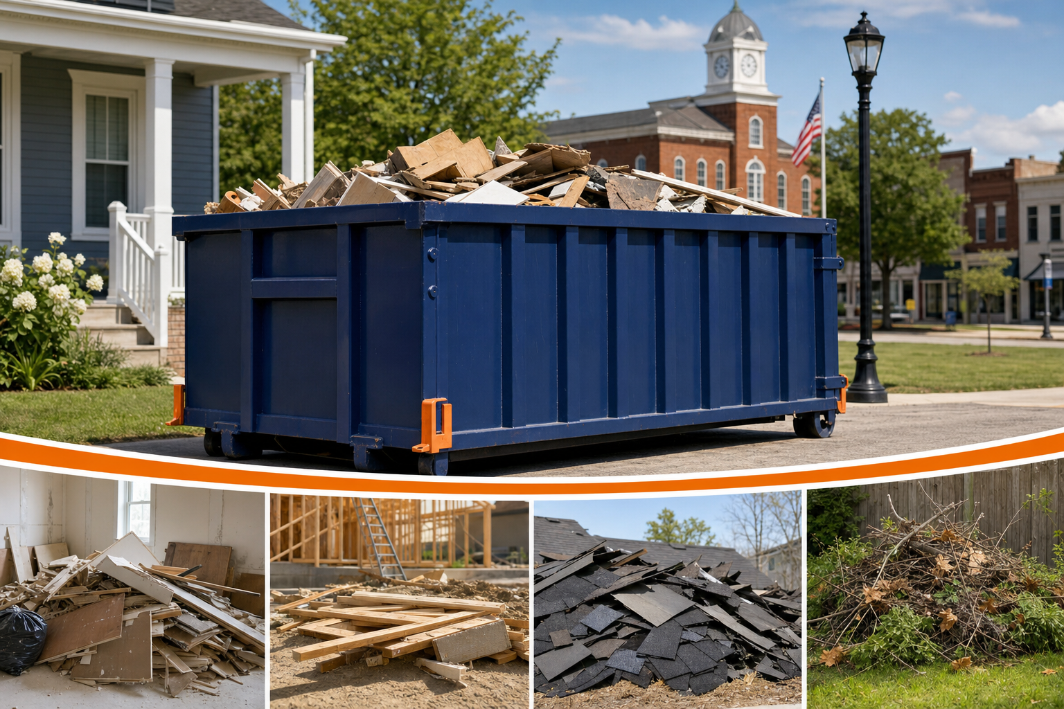 Dumpster Rental referral service support in Marysville OH