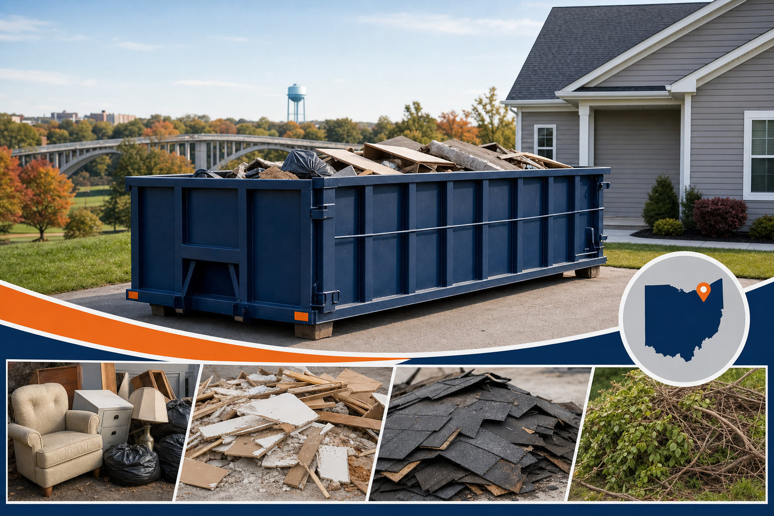 Dumpster Rental referral service support in Parma OH