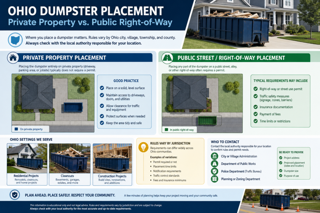 Dumpsterserviceco Dumpster Rental Permits In Ohio Permit