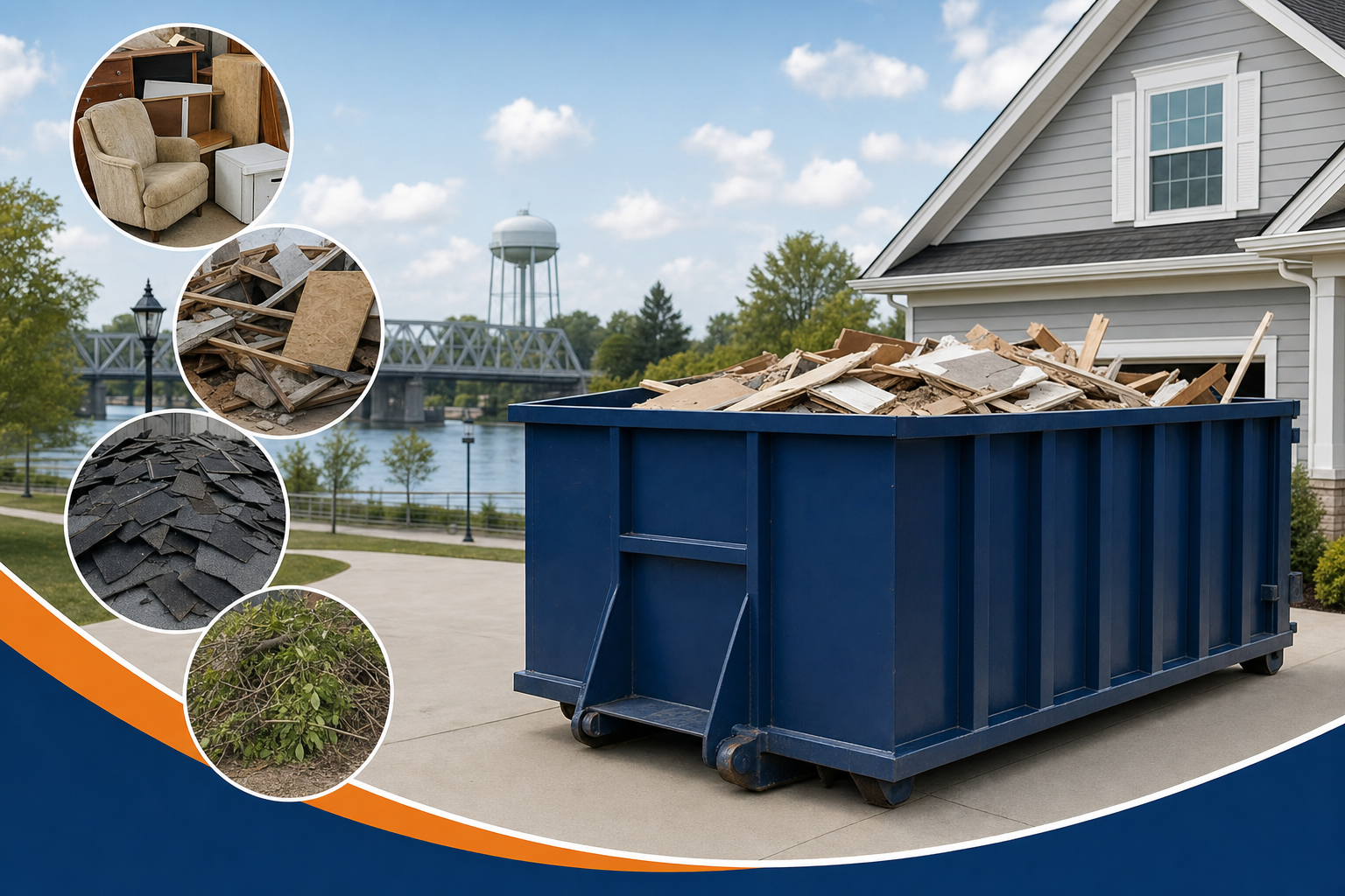 Dumpster Rental referral service support in Perrysburg OH