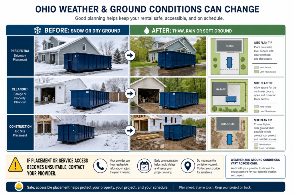 Dumpsterserviceco Ohio Dumpster Placement Questions Change