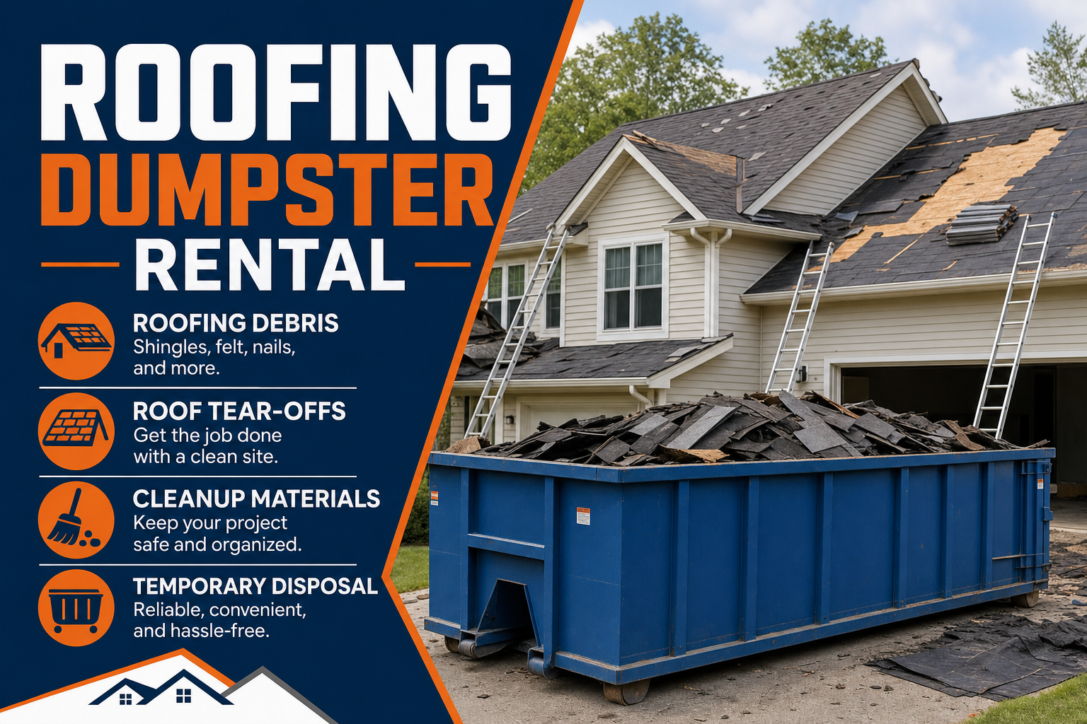 Roofing Dumpster Rental referral service call support